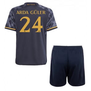 Real Madrid Arda Guler #24 Gostujuci Dres za Dječji 2023-24 Kratak Rukavima (+ kratke hlače)